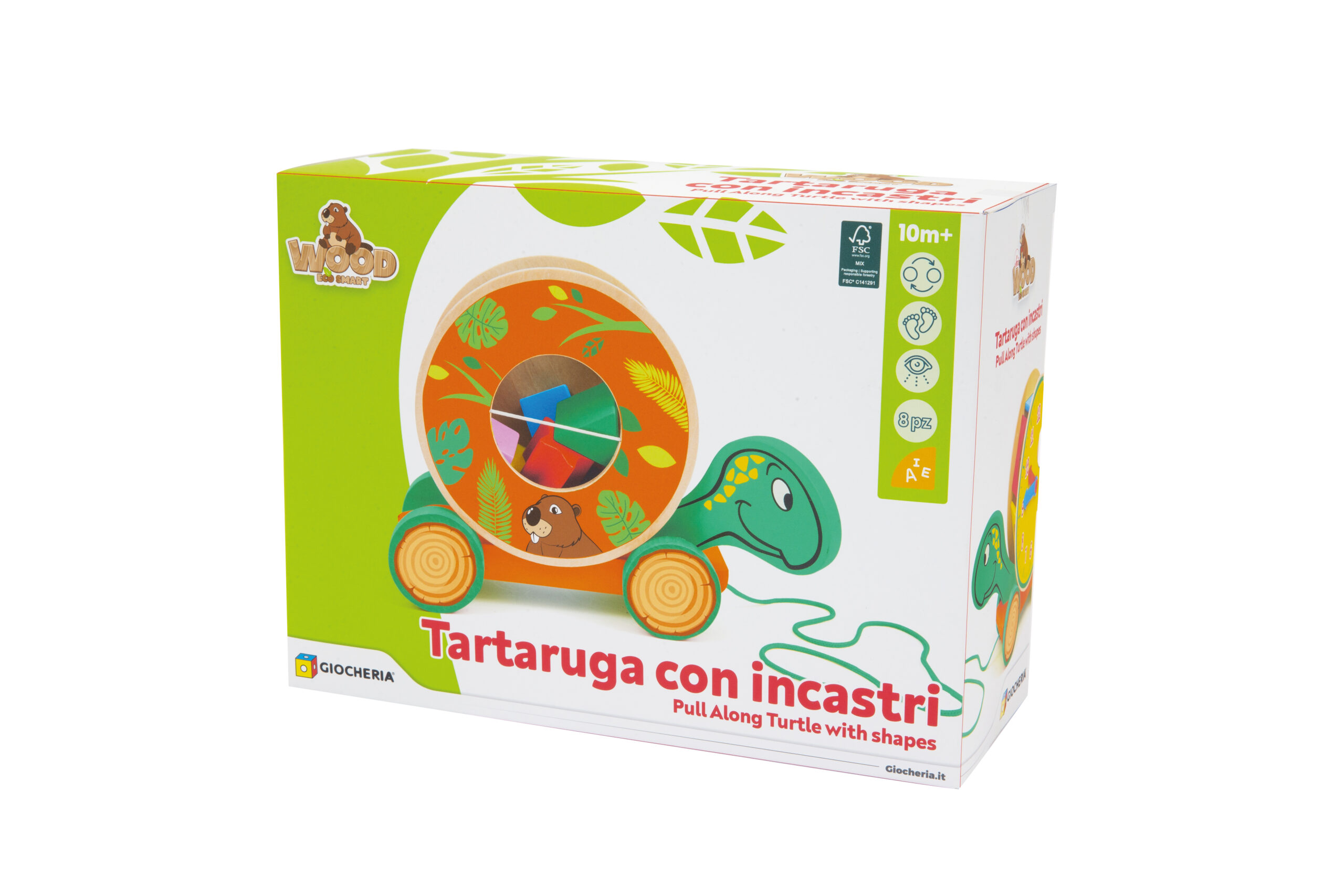 Trainabile Tartaruga con incastri (8 pz) - immagine 4