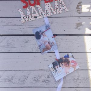 Scritta in legno portafoto- Festa della Mamma(super)