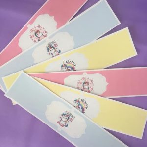 12 Etichette Bottigliette – Unicorni