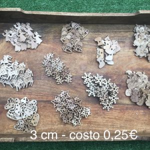 Decorazioni in legno 3cm