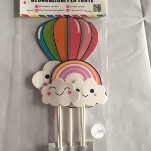 Topper Pick-inserto torte- arcobaleno