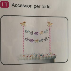 Inserto per Torta – tema Unicorni