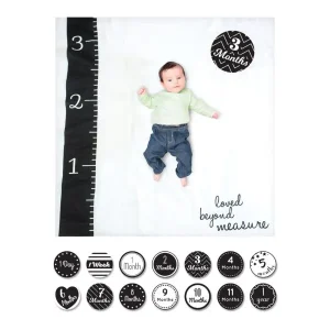 Set primo anno Loved Beyound Measure – Copertina in Mussola di Cotone + 14 Carte – Lulujo