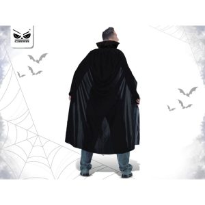 Mantello nero con colletto- strega/vampiro