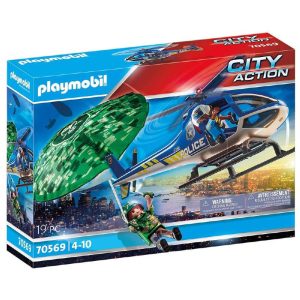 70569 Elicottero Della Polizia E Fuggitivo – Playmobil